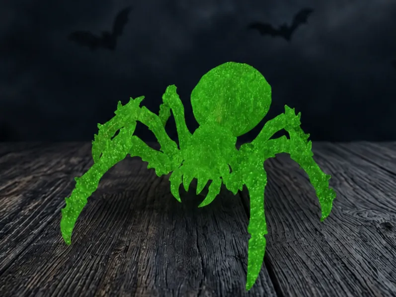 Glowing Spider Halloween Decor