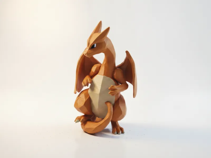 Geo Charizard Dragon Pokemon Figurine 3D Printable
