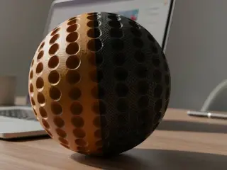 two-tone ball