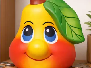 Pear piggy bank