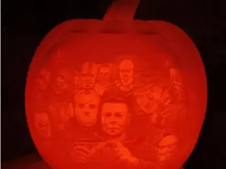 Halloween led tea light jack-o-lantern
