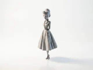 Audrey Hepburn Figurine Celebrity 3D Printable
