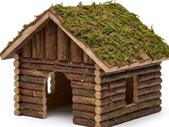 rodent hideout, log cabin