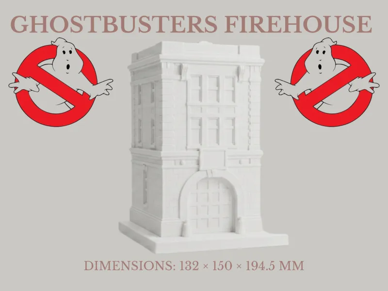 Modello 3D della Caserma dei Ghostbusters