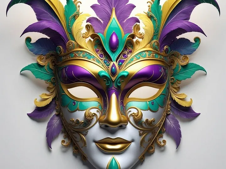 4034 Venetian Carnival Mask Color 3D Model  art  ARTE  STL