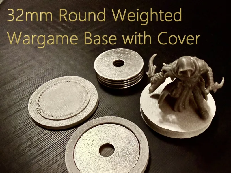 Weighted 32mm Wargame Base