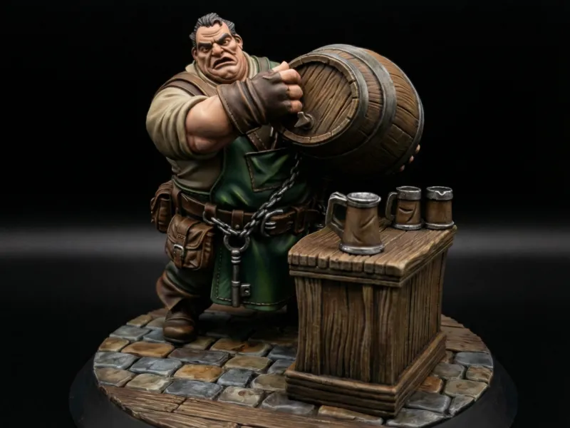 GRATUIT Figurines Fantasy de Tavernier PNJ 32mm STL pour JDR