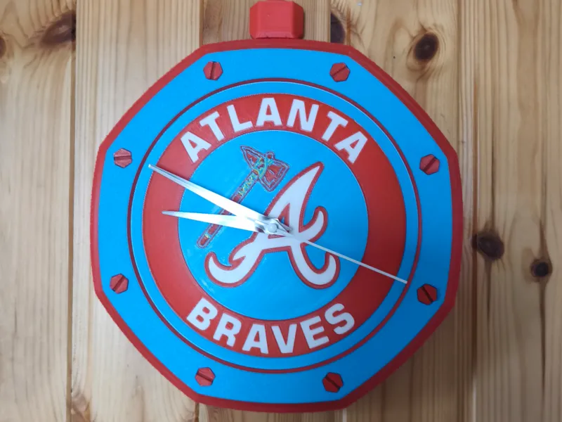 Wall clock Royal Pop Swatch Atlanta Braves