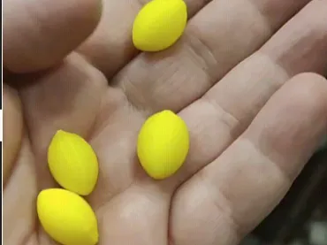 レモン型鉛釣りビーズ