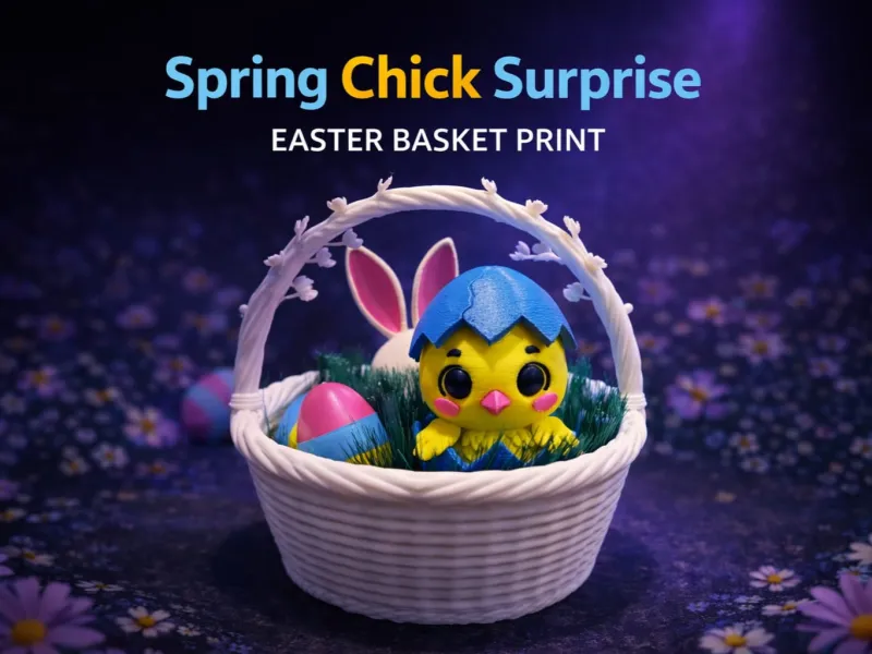Spring Chick Surprise Easter basket