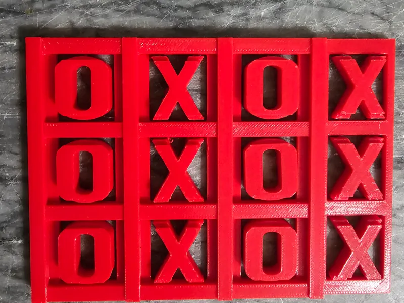 Tic Tac Toe Kit Card Single and Multi-Color