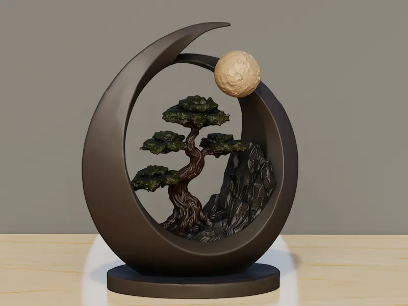 Eclipse Bonsai | Modern Zen Sculpture