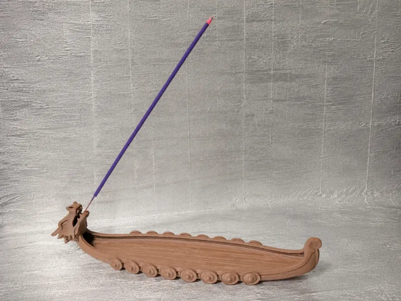 Dragon's Breath Viking Longship Incense Burner