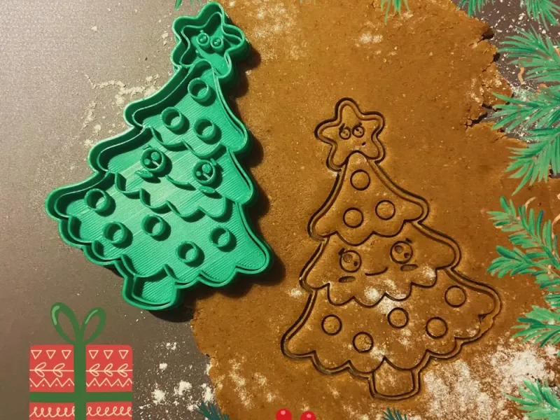 Cortador de Biscoitos em Forma de Árvore de Natal