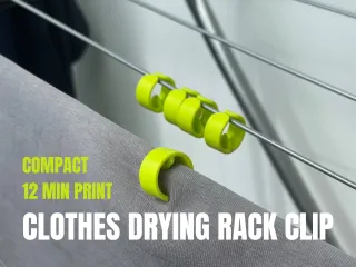 Clothes drying rack clip