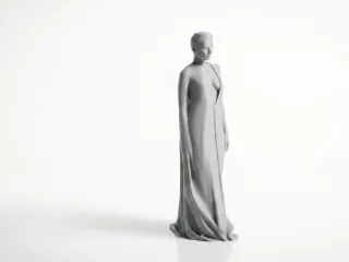 Stylish Lady Gown Figurine Female Figure 3D Printable