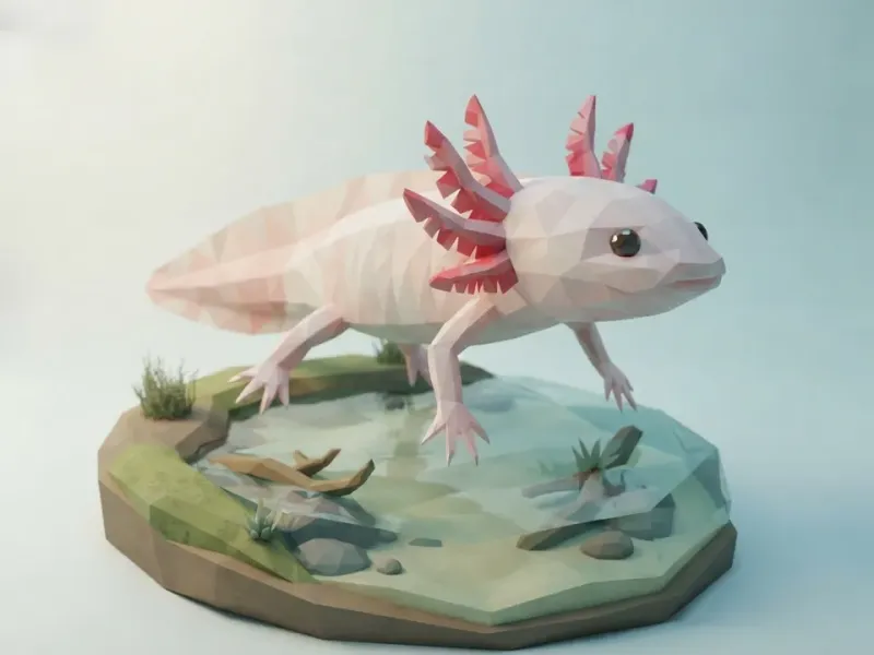 Low Poly Axolotl