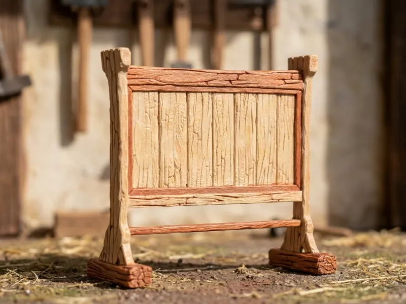Miniature Panel _ anunciador _ madera