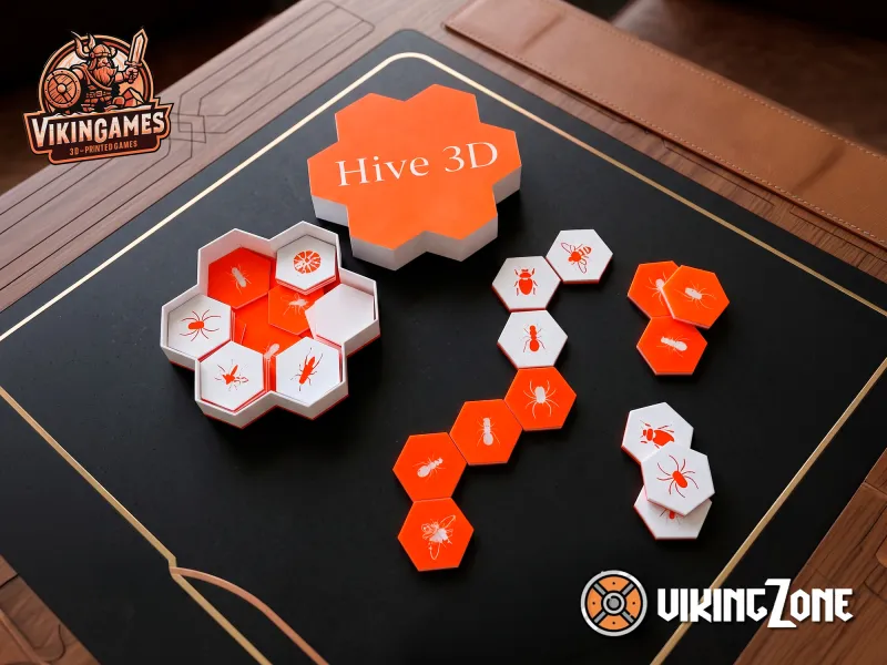 Hive 3D – Set completo de juego de mesa | VikinGames | Fichas hexagonales