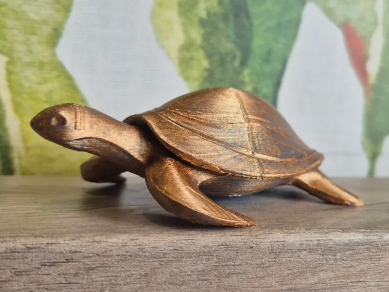 Sculpture decoration tortue vague