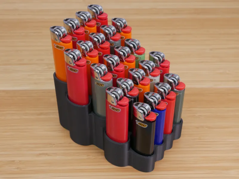 Supporto espositivo per accendini Bic