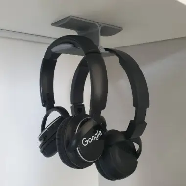 Headphone Headset Under Shelf mount holder hanger-0