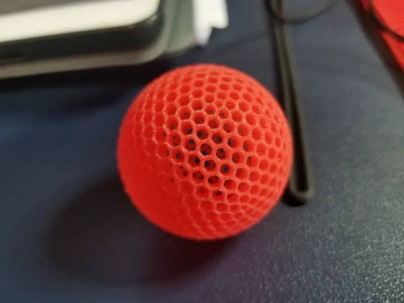 Airless ping pong ball