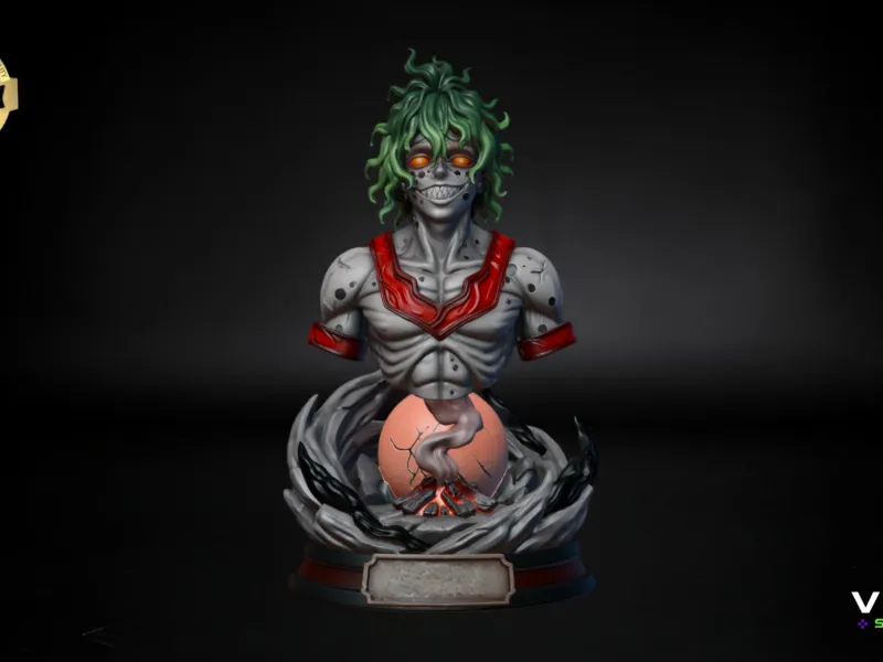 Gyutaro Upper Moon 6 Bust STL 3D Model  Demon Slayer Fan Art