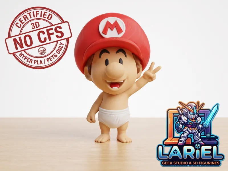 Малыш Марио, сборная модель (Nintendo) 18 см - 3mf - Без CFS