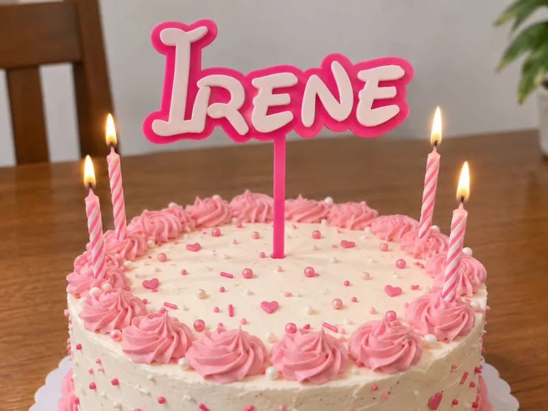 Nombre Personalizable Para Tarta IRENE