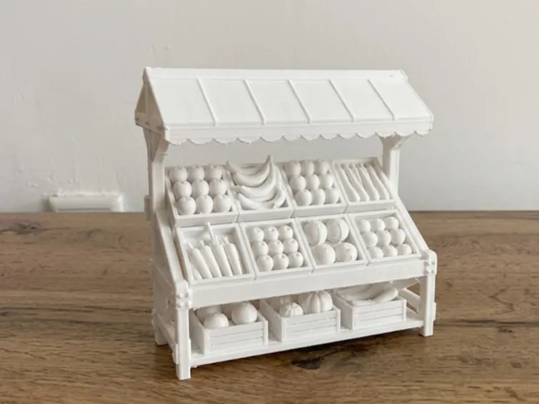 Fruit and Vegetable Market Stand - Model