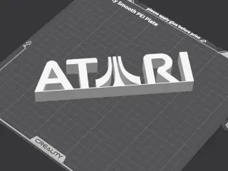 Atari logo retro decoration