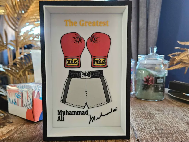 Boksen - Muhammad Ali boks- en shortsdisplay