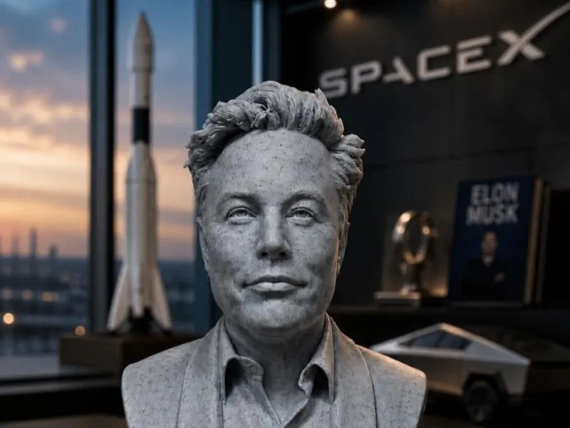 Busto de Elon Musk – Retrato Visionário da SpaceX
