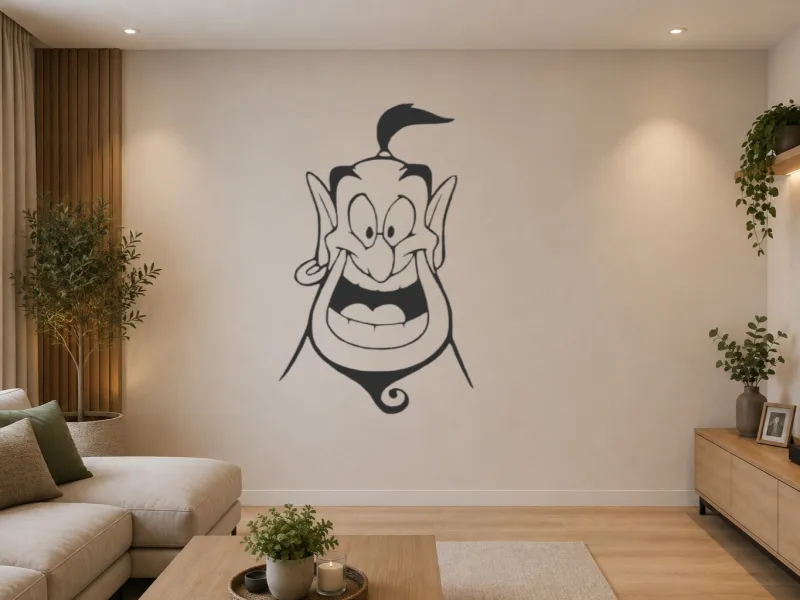 silueta genio aladdin