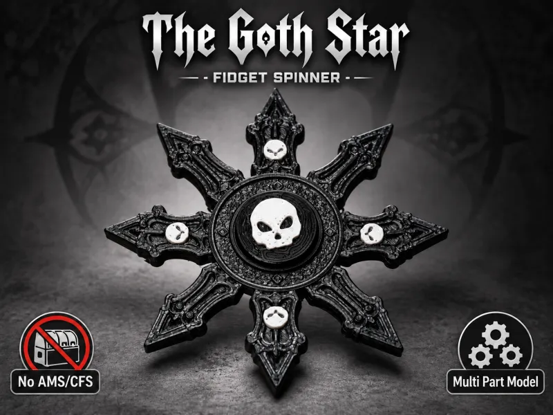 Der Goth-Star - Fidget-Spinner
