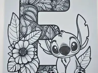 Lettre Stitch  ( Plusieurs lettres disponible )