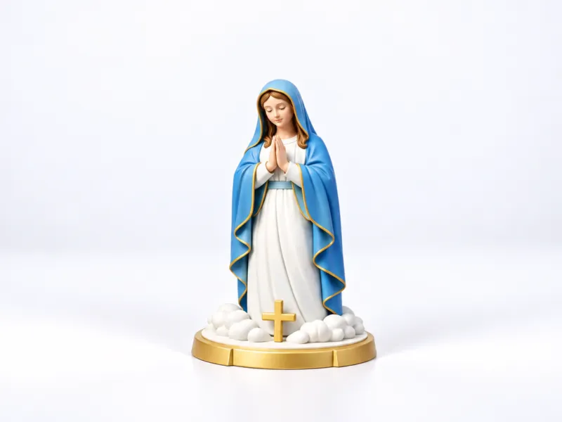 Maagd Maria STL 3D-model | Religieus standbeeld voor 3D-printen