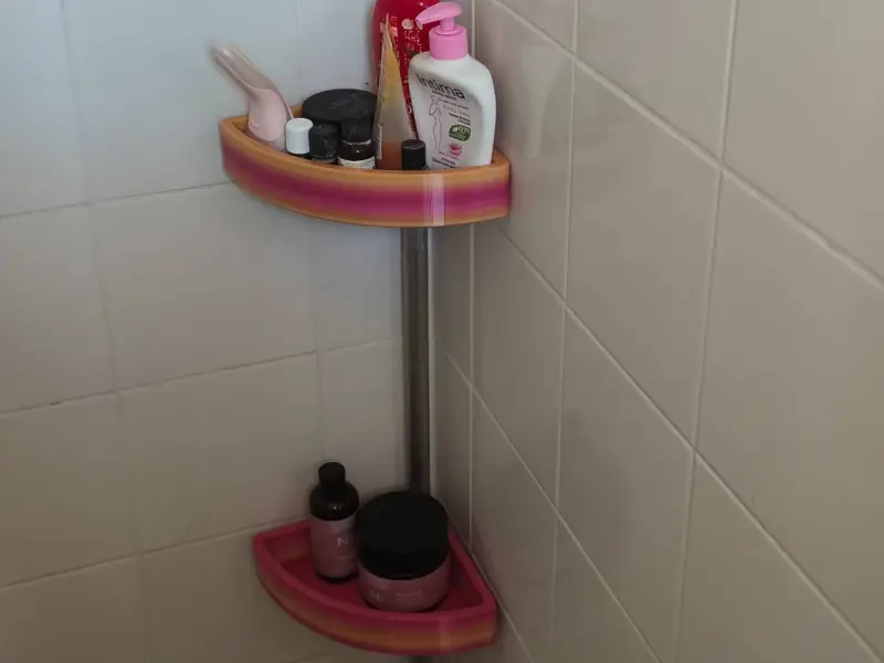 Supporto sapone doccia per asta diametro 25mm