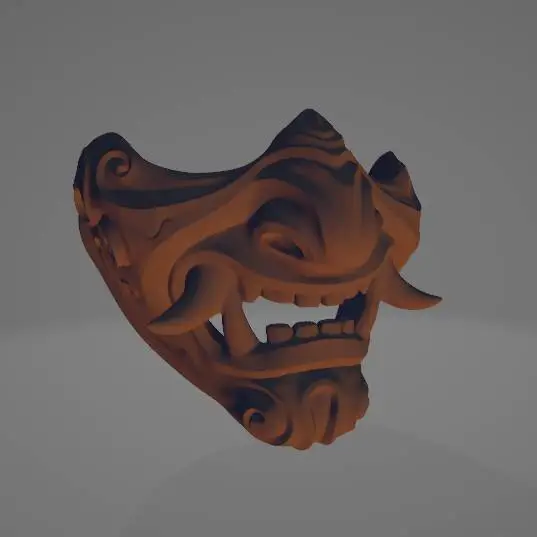 yōkai demon orc troll mask
