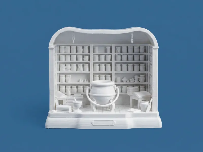 Harry Potter Potions Classroom Diorama 3D Model