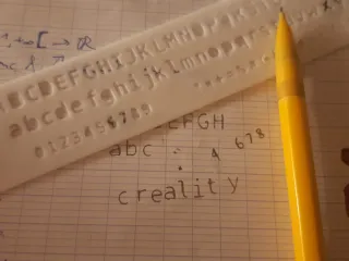 Precision Lettering Stencil