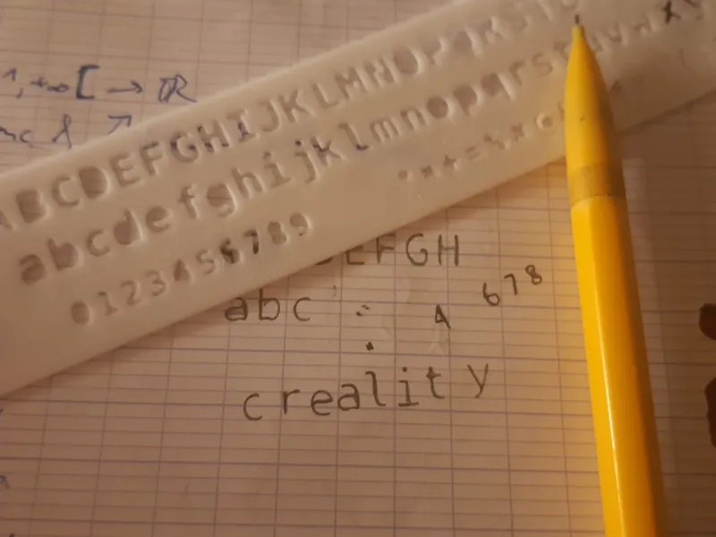 Stencil per Lettering di Precisione