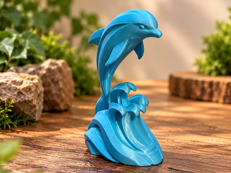 踏浪海豚 – 海洋灵感雕塑
