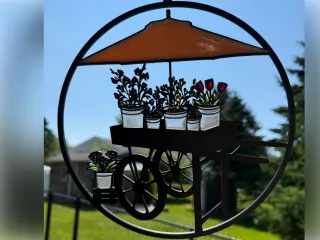 3D Flower Cart