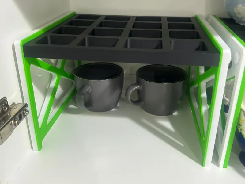 Mug/Glass Riser Shelf