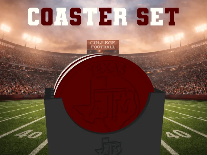Texas Aggies Coaster Set (NCAA/SEC)
