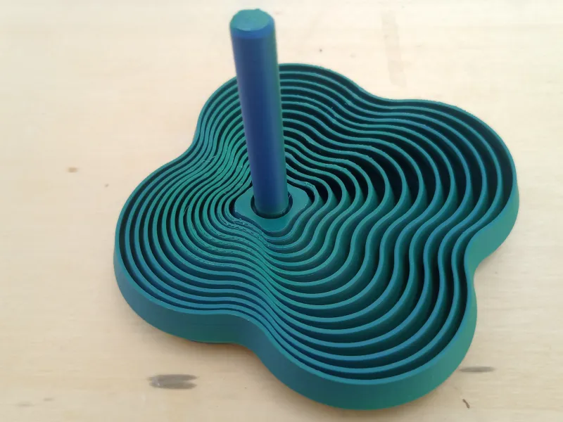 Fractal Fidget Curvo 4 Hastes Com Alça
