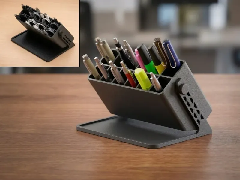 Verstellbarer Desktop-Stift- und USB-Kabel-Organizer
