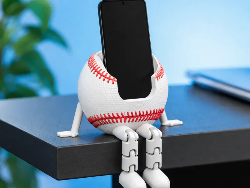 Baseball Phone Holder | Flexi Funny Desk Stand